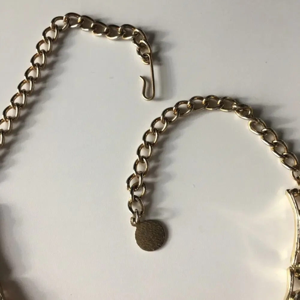 Pink moonstone collar necklace, possibly vintage?